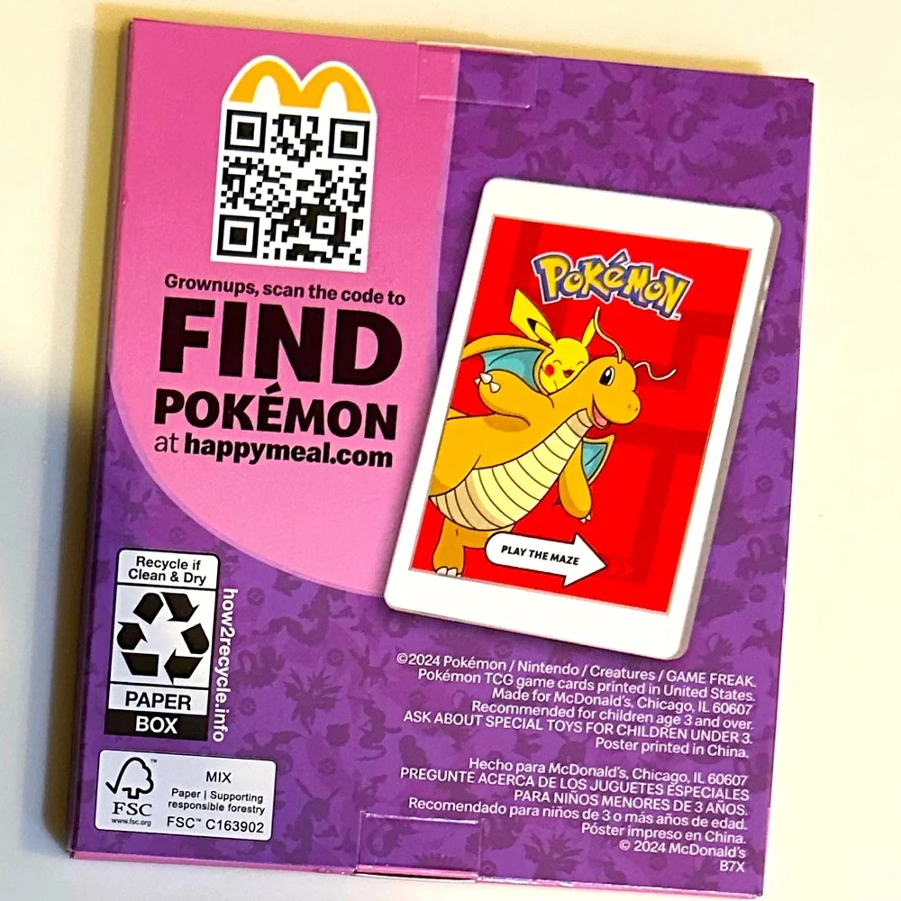 POKÉMON KORAIDON 2025 MCDONALDS #3 COLLECTIBLE w/ CARDS SEALED STICKER ACTIVITY